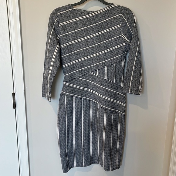 Maeve Anthropologie Wrapped Striped Column Knit Dress - Picture 8 of 8